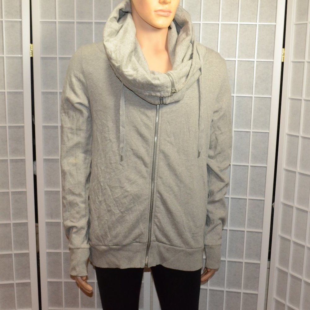 Mens All Saints Odin Zip Funnel Sweater large